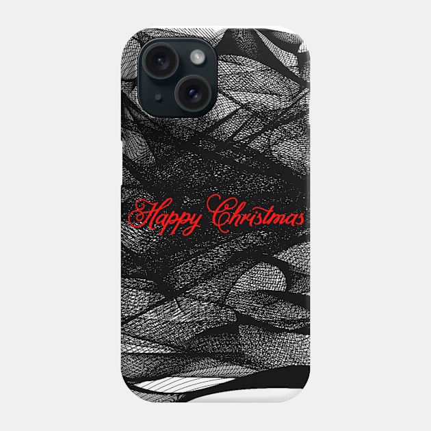 HAPPY CHRISTMAS Phone Case by MAYRAREINART