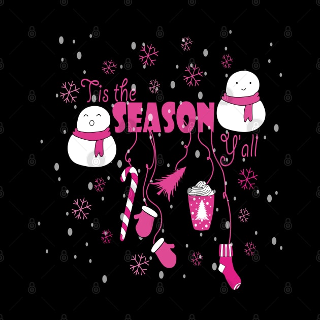 Tis the Season New Year Pink Vibes Cute Holiday Gift by Day81