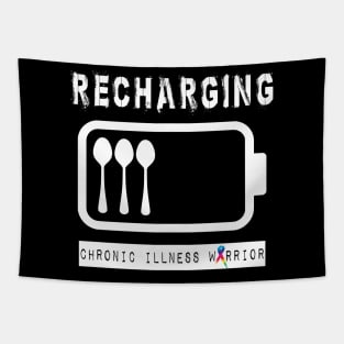 Recharging Spoons (white) Tapestry