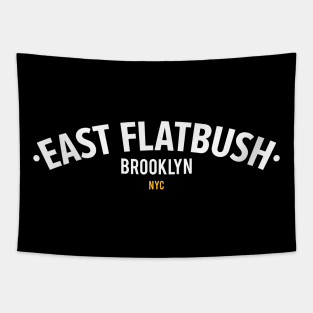 New York Brooklyn - East Flatbush Brooklyn Schriftzug - East Flatbush Logo Tapestry