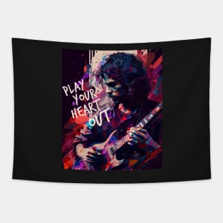 Guitar Player Gifts Tapestry