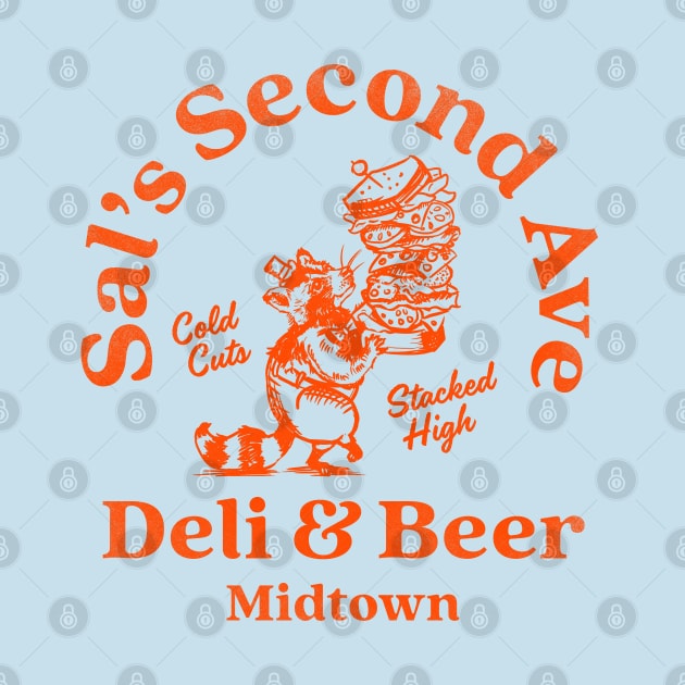 "Sal's Second Ave Deli & Beer" Cool New York Style Deli Art by The Whiskey Ginger