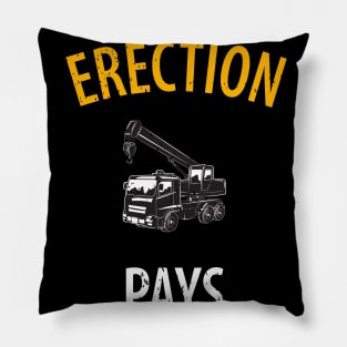 crane driver father father's day construction work Pillow