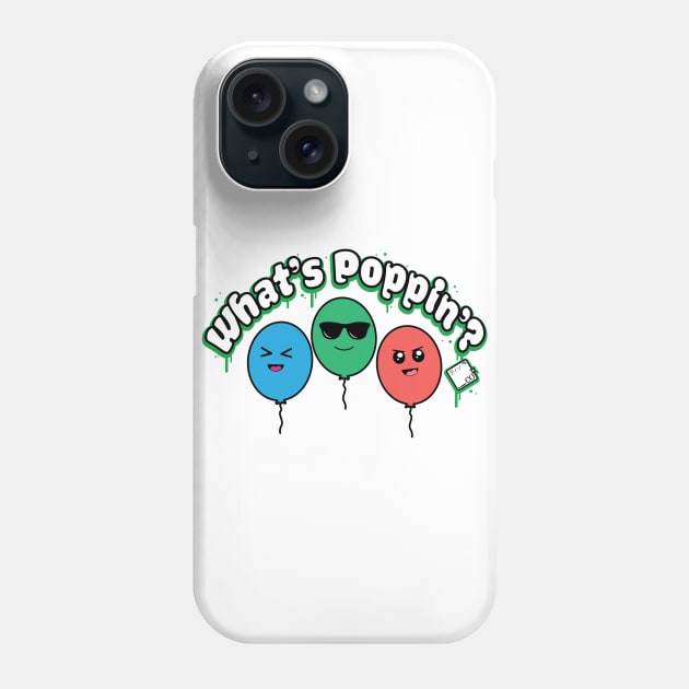 What's Poppin'? Kawaii Design Phone Case by Disocodesigns