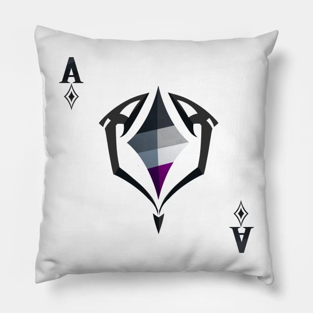 Ace: Like Diamonds Pillow by Phreephur