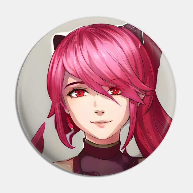 Red Hair Anime Girl Pin by animegirlnft