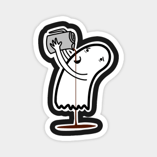 Coffee Ghost Magnet