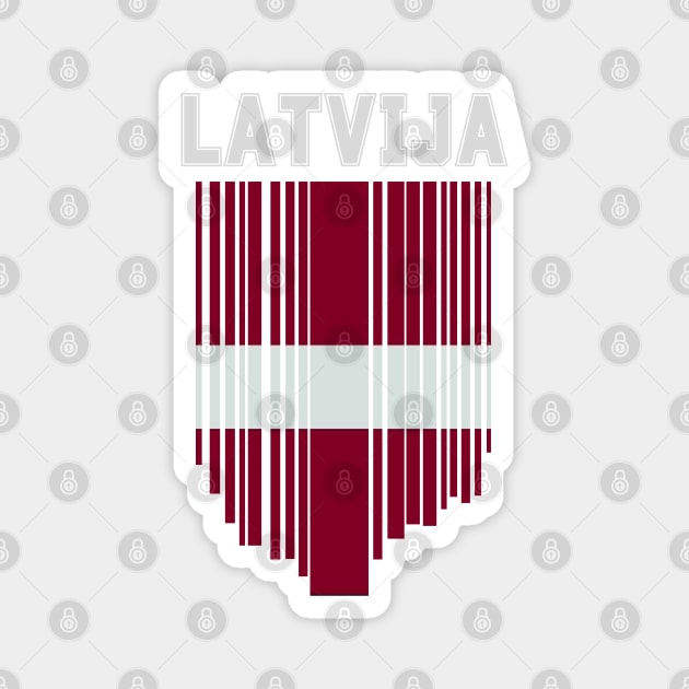 Latvia flag, latvian flag Magnet by eka123