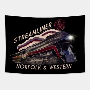 The Sublime Norfolk And Western Streamliner Locomotive Tapestry