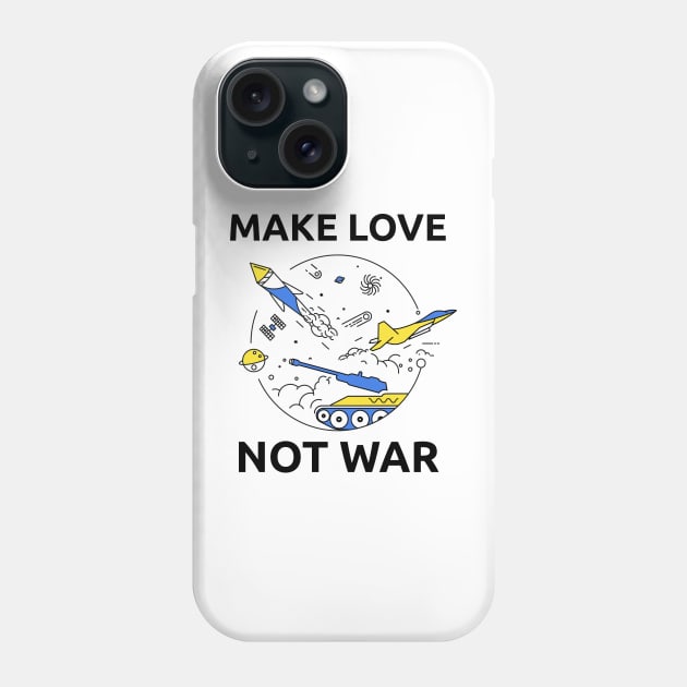 Make Love Not War Phone Case by Acid_rain