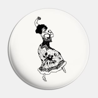 Flamenco Dancer Pin