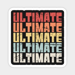 Vintage 70s ULTIMATE Frisbee Text Magnet