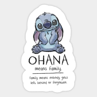 Stitch Ohana Sticker for Sale by ThompsonBeauty