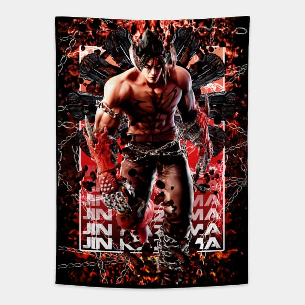 Tekken Jin Kazama Tapestry by syanart