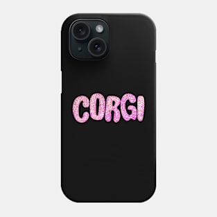 Corgi Pink Glitter Phone Case
