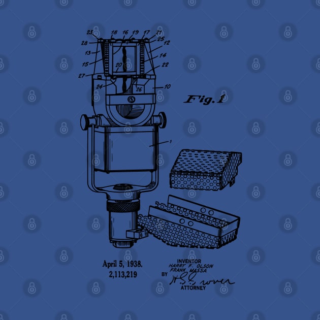 Vintage Microphone Invention Patent 1938 by MadebyDesign