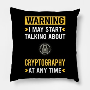 Warning Cryptography Cryptographer Cryptology Pillow