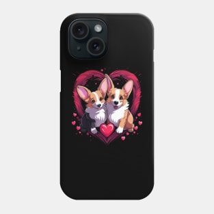 Corgi Couple Valentine Phone Case