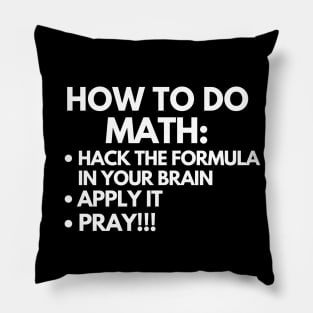 How to do math Pillow