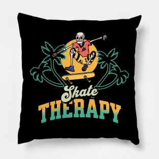 Skull Skate Therapy Pillow