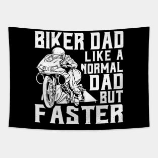 Biker Dad Like A Normal Dad Only Cooler Tapestry