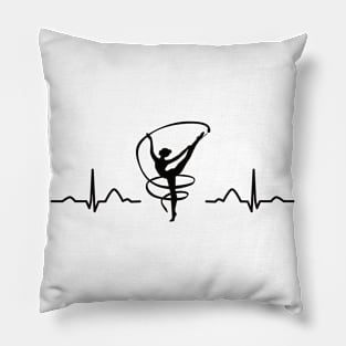 Gymnast with band Rhythmic Gymnastics Pillow