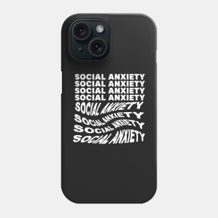 Social Anxiety depression health mental self care Phone Case