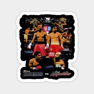 Floyd Mayweather Vs. Manny Pacquiao Retro Magnet