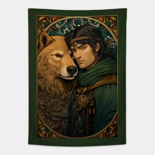 Beast Master Ranger. DnD. Baldurs gate 3. Tapestry