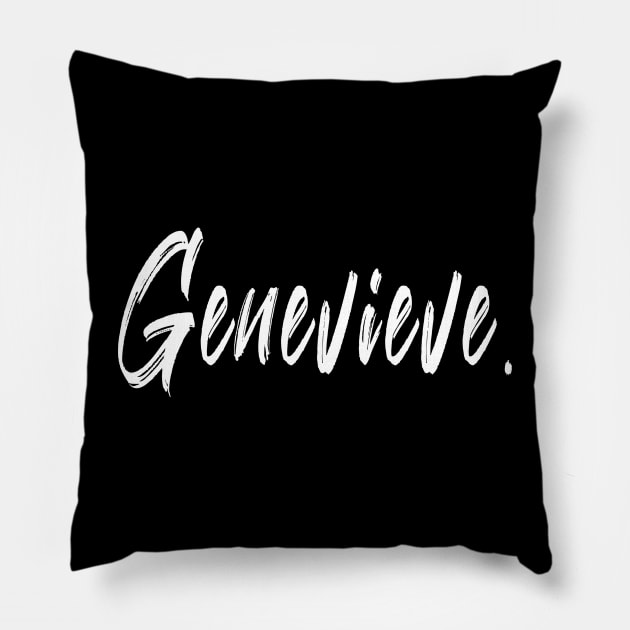 Name Girl Genevieve Pillow by CanCreate