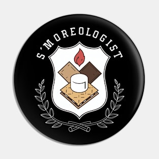 S’Moreologist Funny Hiking and Camping Pin