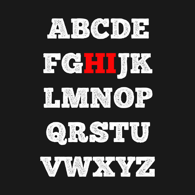 Funny Alphabet hi by halazidan