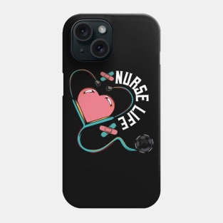 Nursing - Nurse Life - Stethoscope Heart Medical Nursing Phone Case