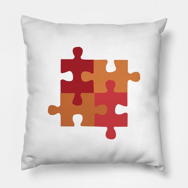 Be Like a Piece in a Puzzle Pillow by Heartfeltarts