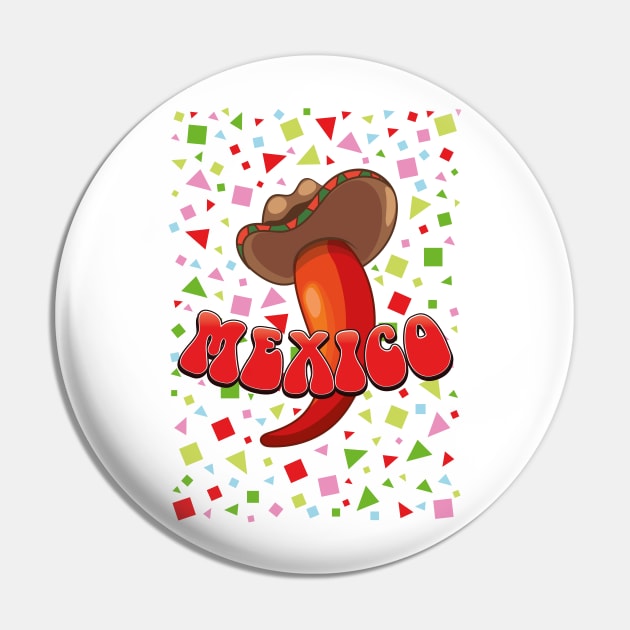 Mexico Chilli Pepper Pin by nickemporium1