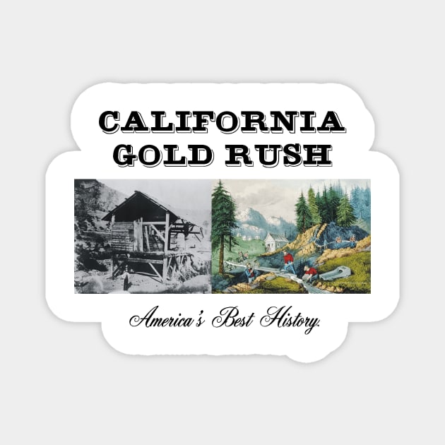 California Gold Rush Magnet by teepossible