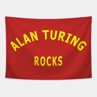 Alan Turing Rocks Tapestry