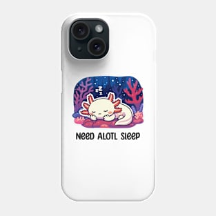 Cute Axolotl Sleeping Phone Case