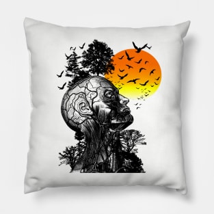 Hangover Alan Human Tree // Vintage Design Pillow