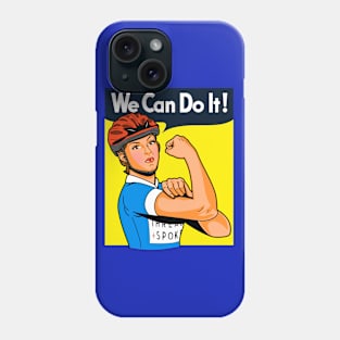 Bicycle Women Cyclist We Can Do It Retro Vintage Feminist Meme Phone Case