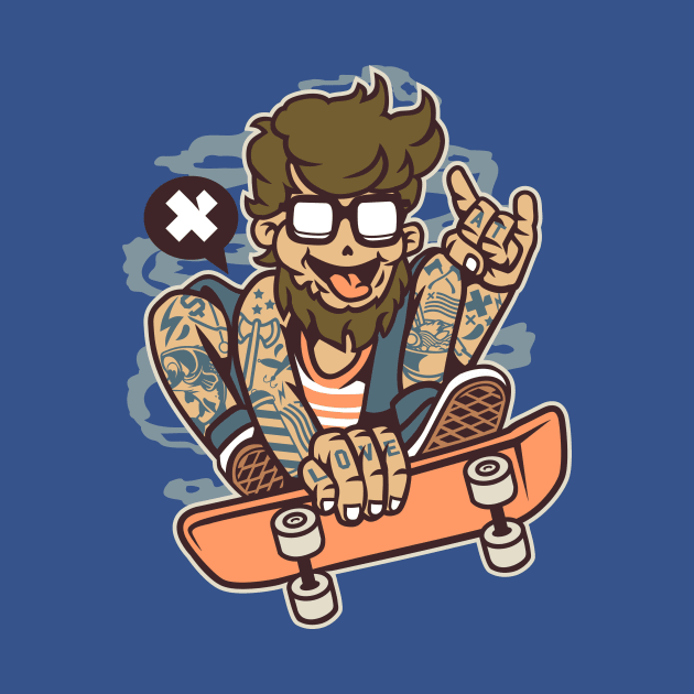 Hipster air skater by Superfunky
