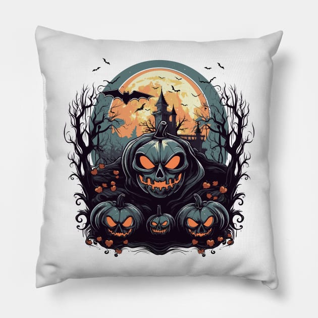 Halloween Pillow by Chromatic Fusion Studio