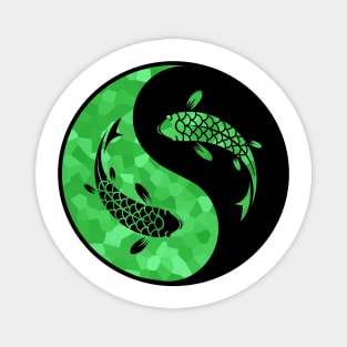 Green, Koi Fish Lover Magnet