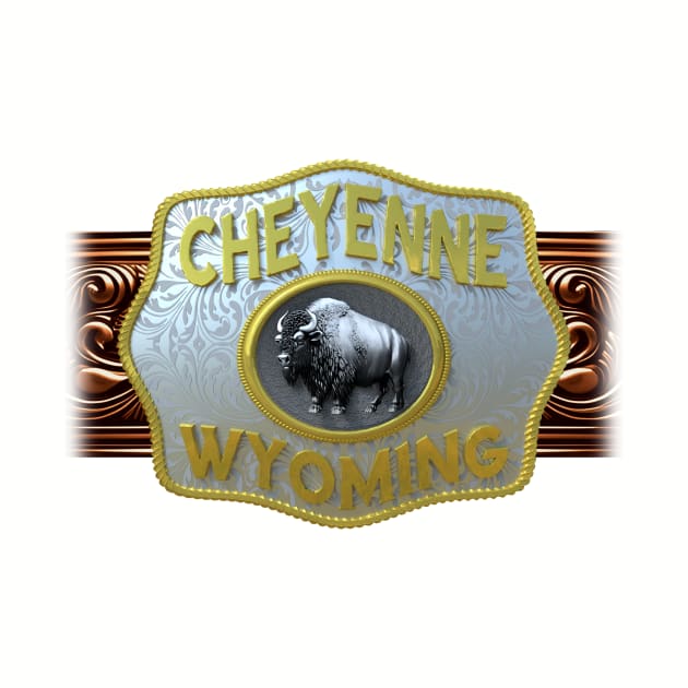 Cheyenne, Wyoming Western/Cowboy Belt Buckle by DonDota