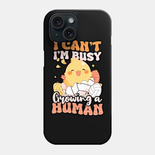 Volleyball Pregnancy Shirt | Busy Growing Human Phone Case