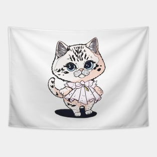 Tutu wearing kitten Tapestry