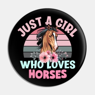 just a girl who loves horses Pin