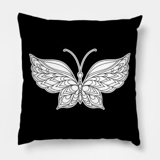 Butterfly Mandala Pillow