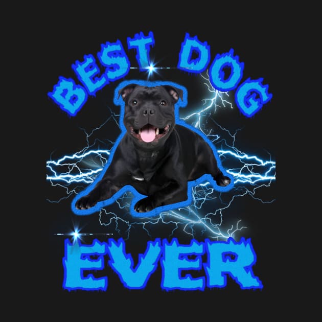 Best Dog Ever Staffordshire Bull Terrier Tee Design this design celebrates the loyal companionship by wisscreation
