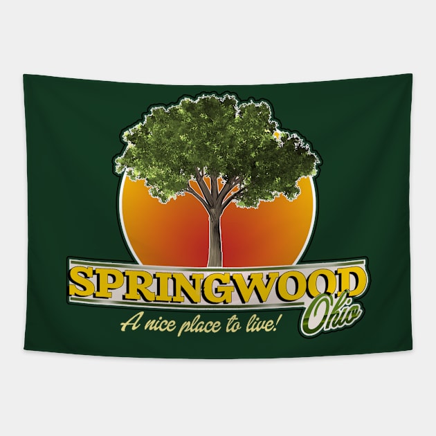 Springwood Ohio - Freddy Krueger - A Nightmare on Elm Street Tapestry by hauntedjack